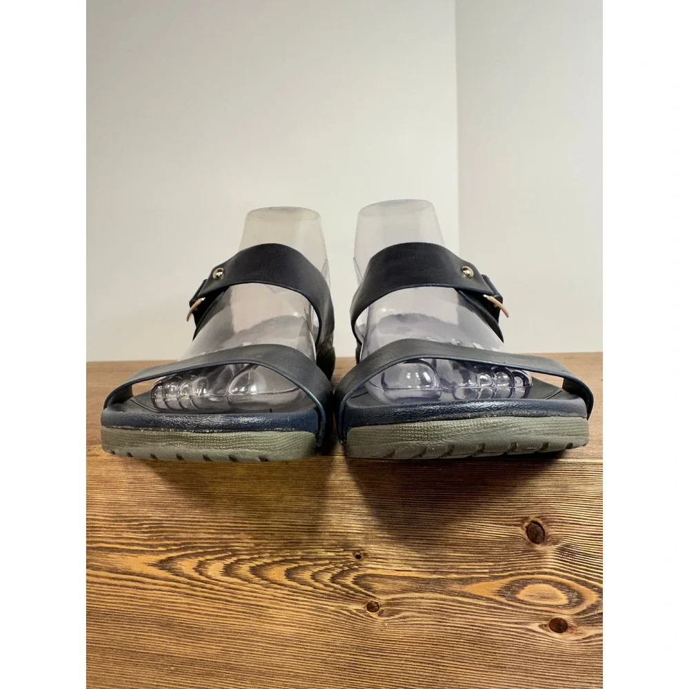 Patrizia Spring Step Leather Comfort Slide Sandal Quiet Luxury Minimalist 9.5-10